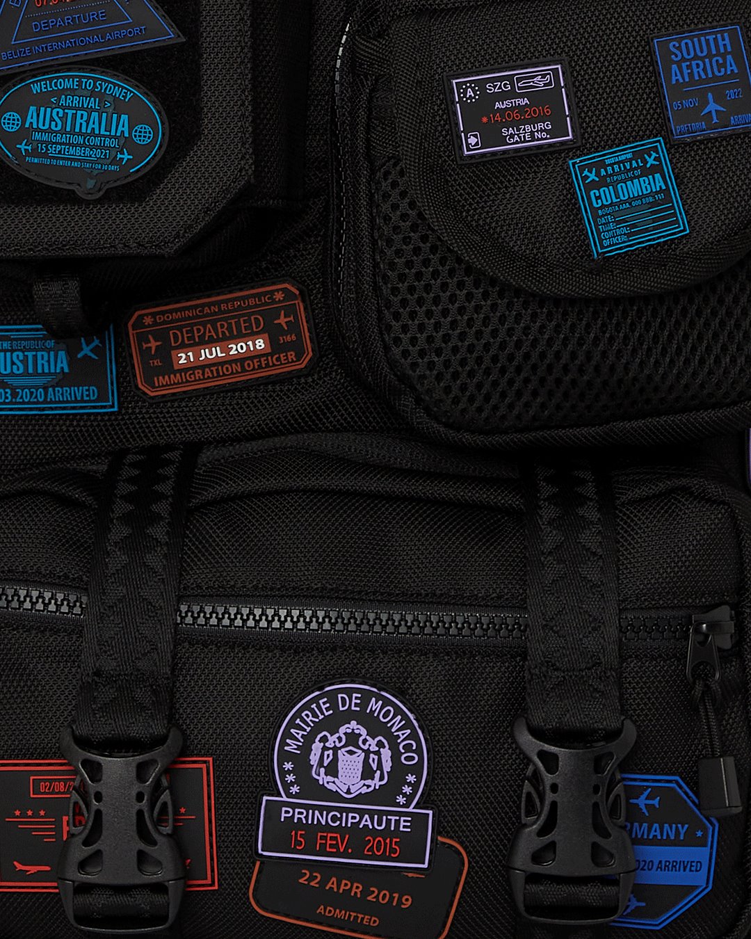 JAMES PASSPORT STAMPS SPECIAL OPS BACKPACK