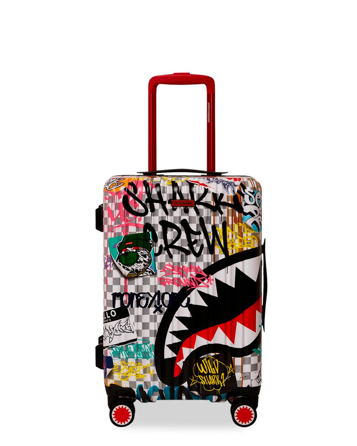 SHARKS IN PARIS THE RIZZ (CREAM): HARDSHELL CARRYON LUGGAGE