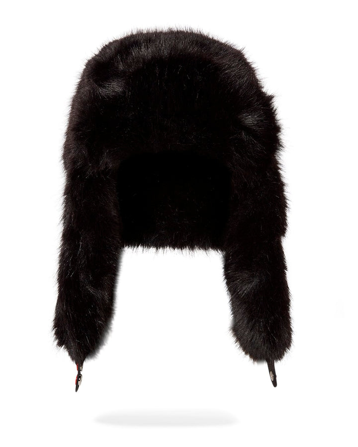 SKY HIGH SEEKERS BLACK ARCTIC FAUX FUR TRAPPER HAT