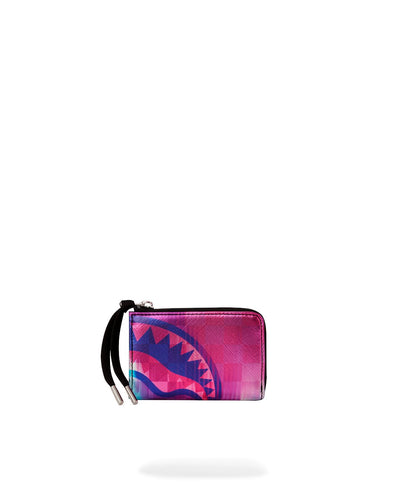 METALLIC TYE DYE CHECK WALLET