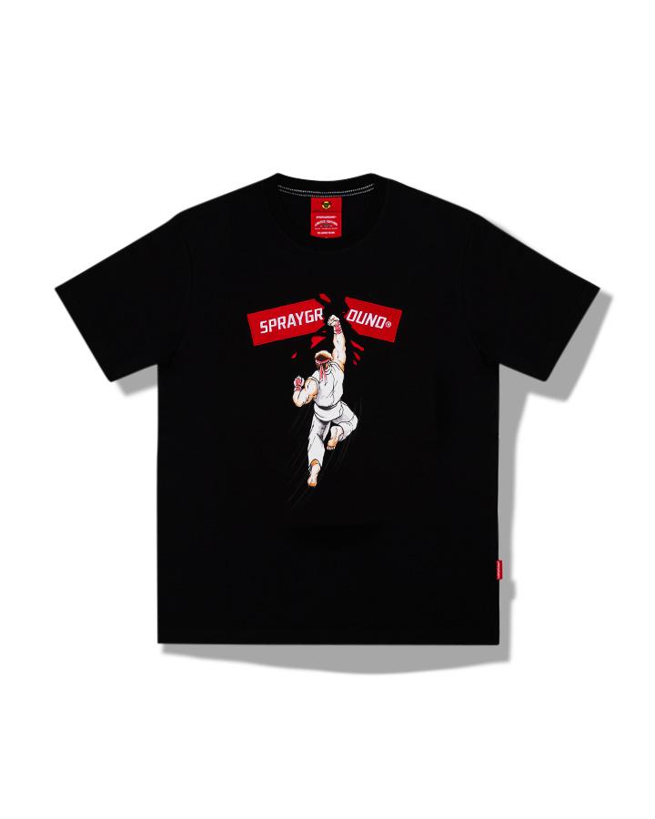 T-SHIRT STREET FIGHTER RYU FIGHT BLK