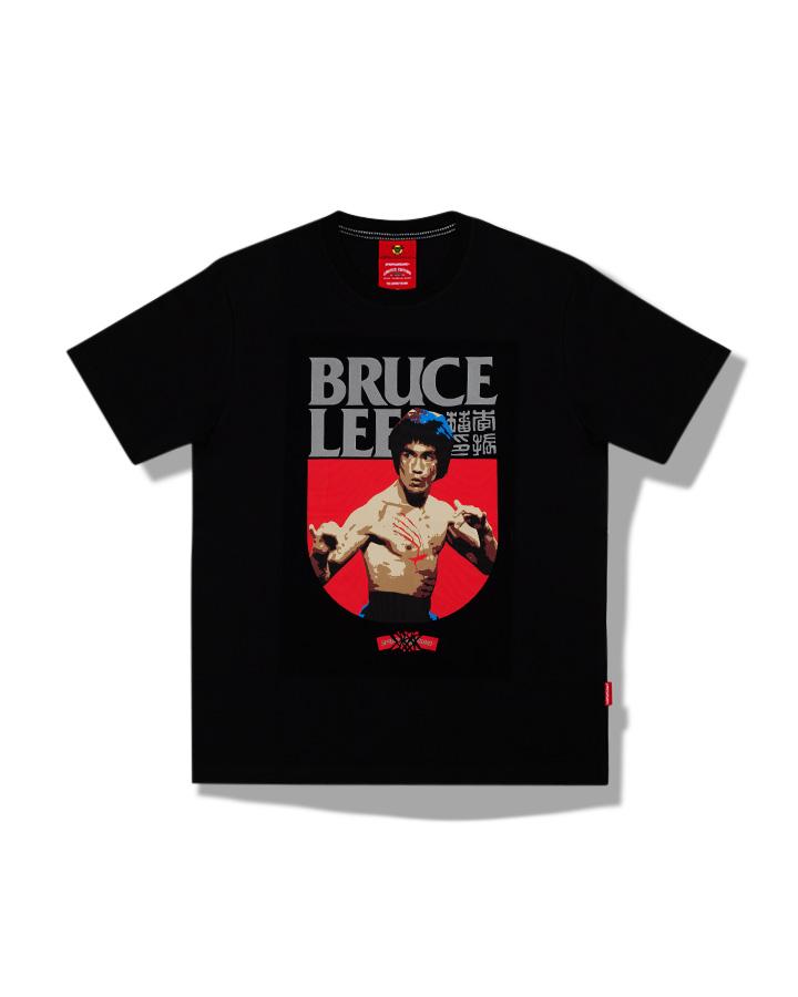 T-SHIRT BRUCE LEE FIGHT  BLACK