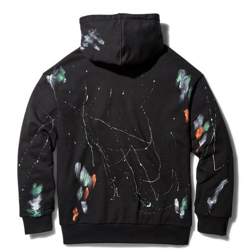 PAINT SPLAT HOODIE BLACK