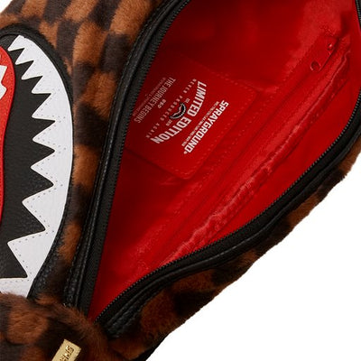 SPRAYGROUND FUR SHARKS IN PARIS SAVVY CROSS-BODY