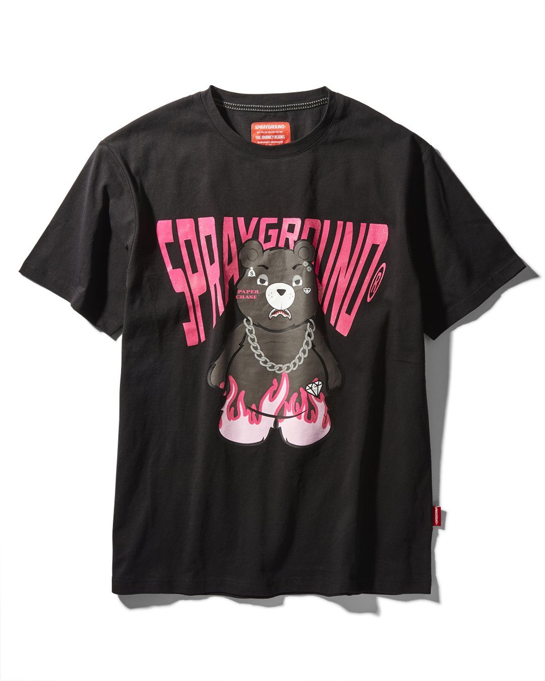 CROWDSURF ROCK STAR T-SHIRT (BLACK/PINK)