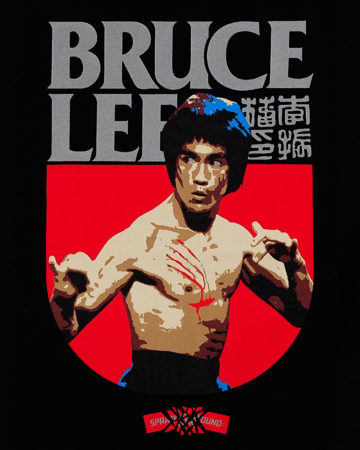 T-SHIRT BRUCE LEE FIGHT  BLACK