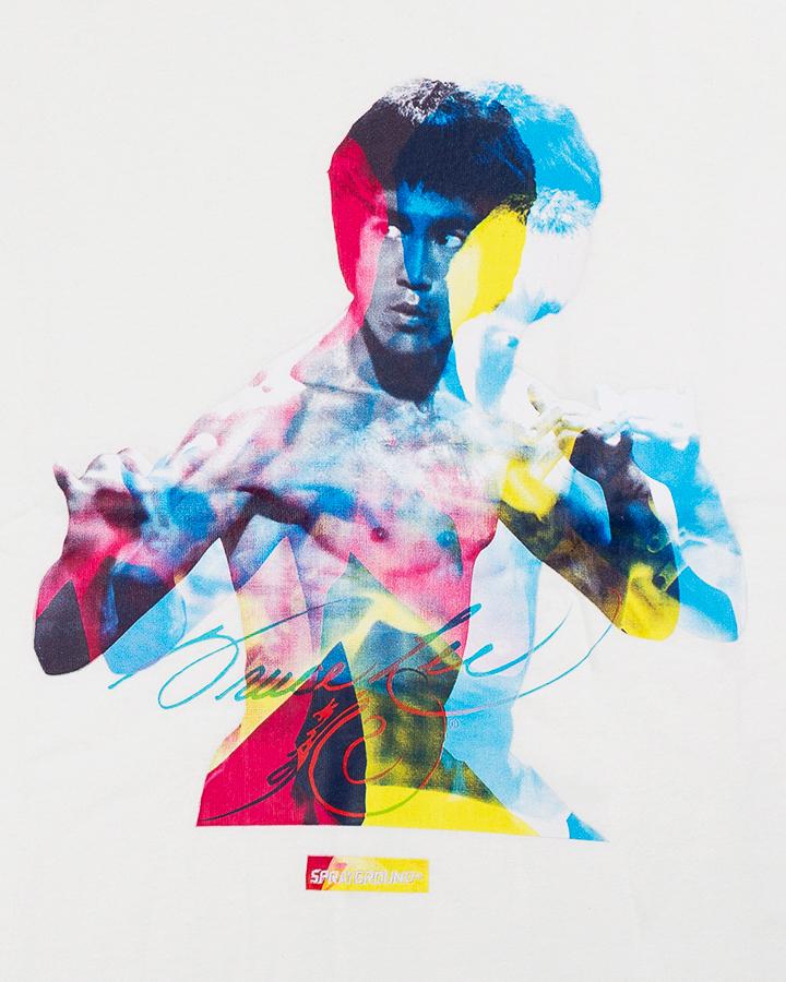 T-SHIRT BRUCE LEE 3D  WHITE