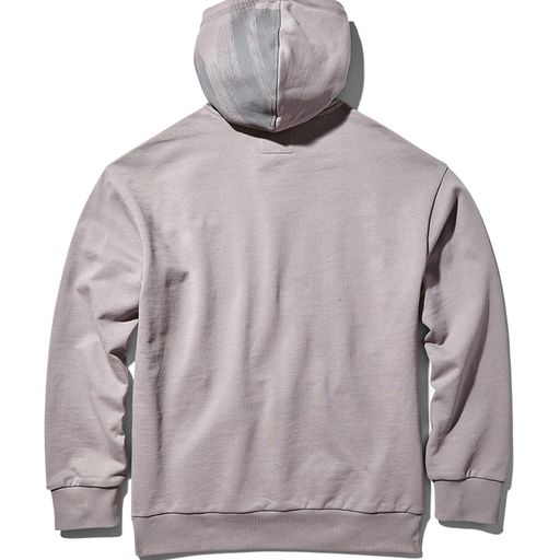 WIDE PAINT HOODIE PULLOVER GREY