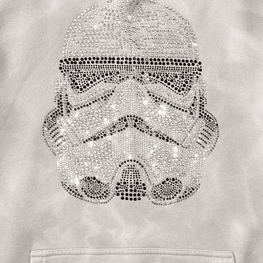 STORM TROOPER RHINESTONE HEAD HOODIE