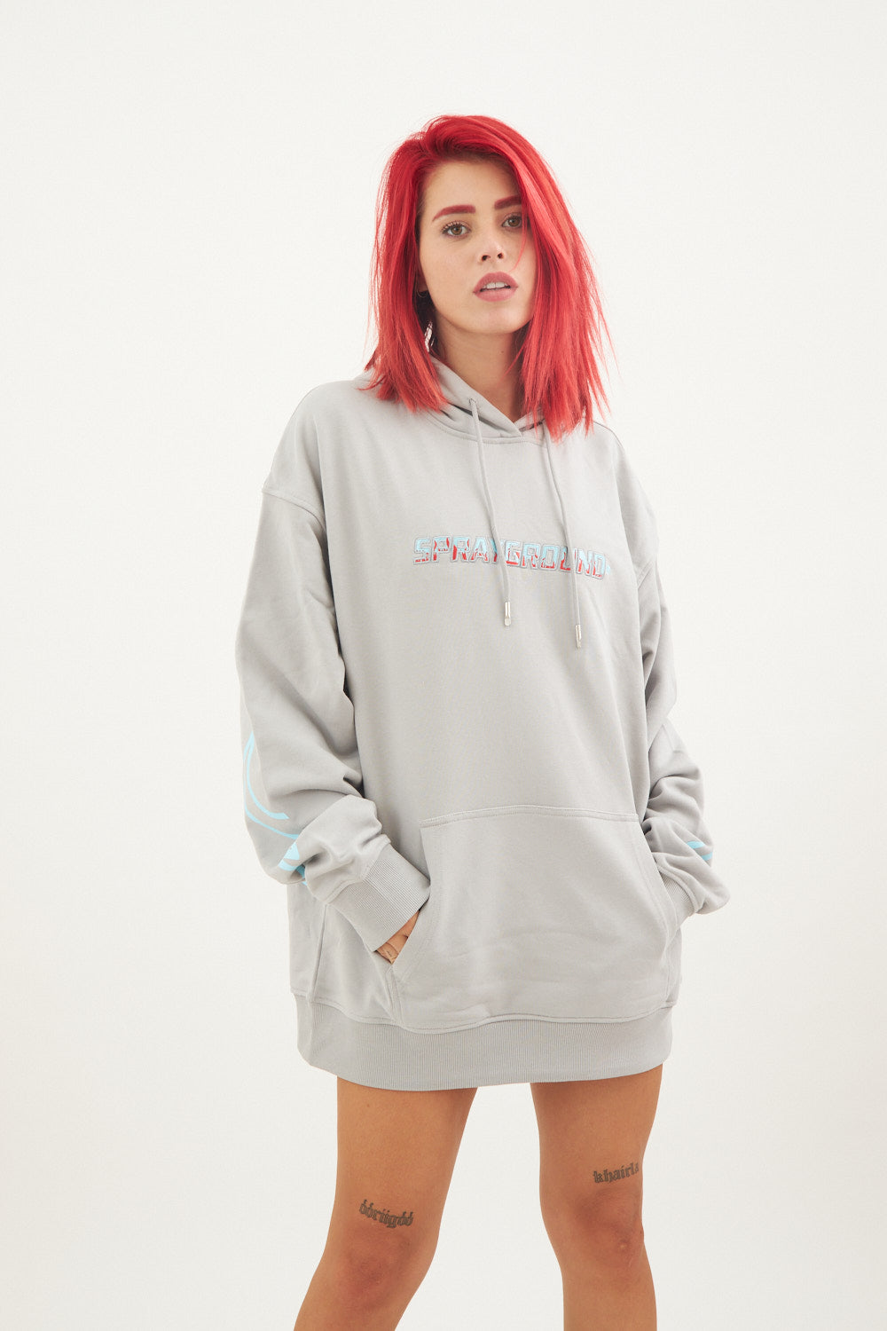 HOODY FIRE (GREY)