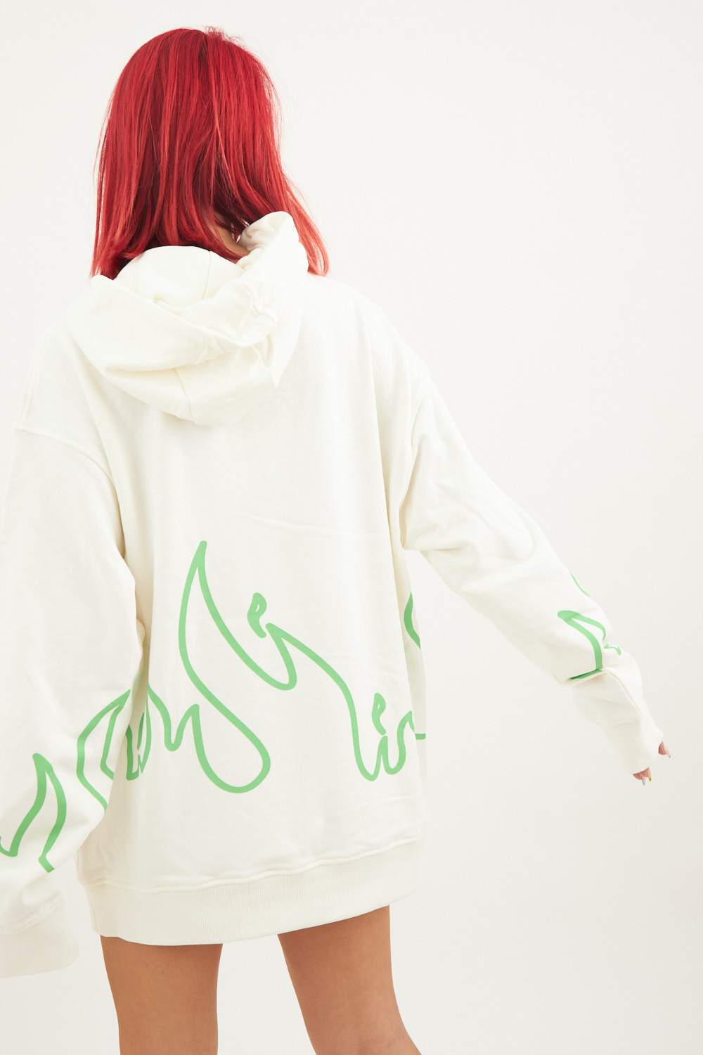 FIRE HOODY (WHITE)